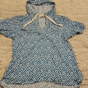 Kavu Hooded Button up Top